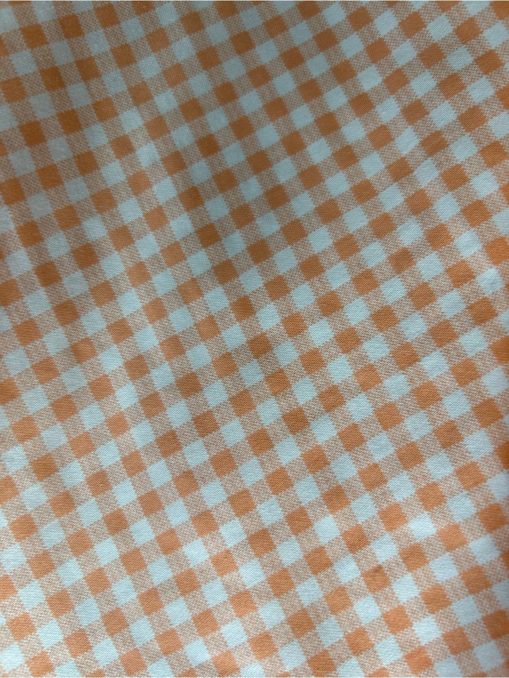 Pinup Couture Peach Orange Gingham Dee Dee Waitress Puff Sleeve Retro Dress XL - Picture 7 of 16